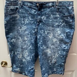 Q women's Gloria Vanderbilt blue stretch plus size caprice size 24W